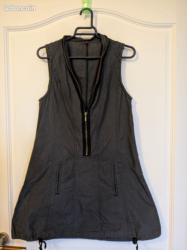 Tunic Miss Captain Femme Taille 36 - Gris - Neuf Sans Étiquettes - Style Chemisier Long