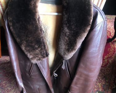 Veste En Cuir Vintage Thornton Bay - Taille 38 Homme - Manteau De Travail Style Western