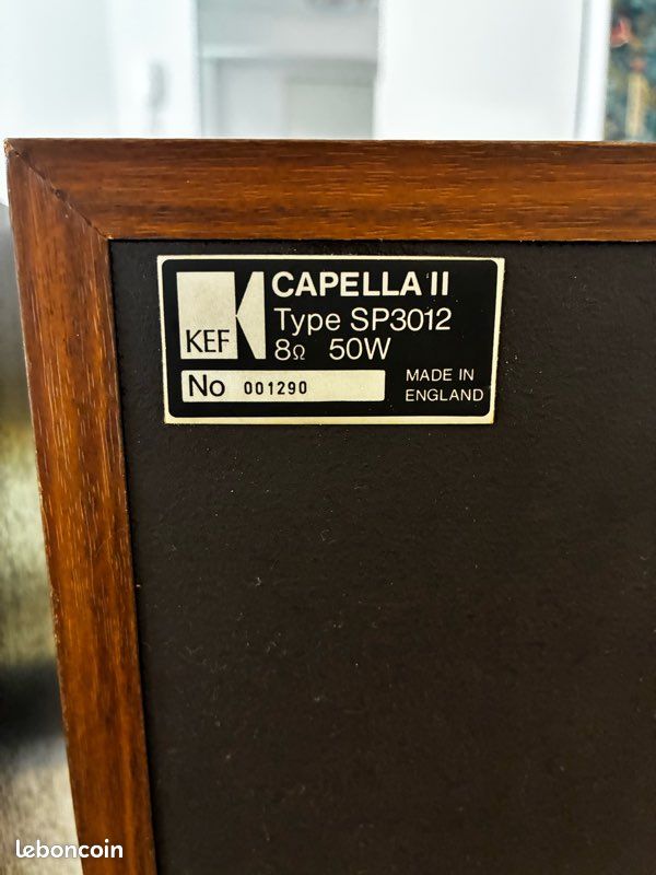 KEF Capella II SP3012 – Enceintes vintage anglaises rares (image 7)