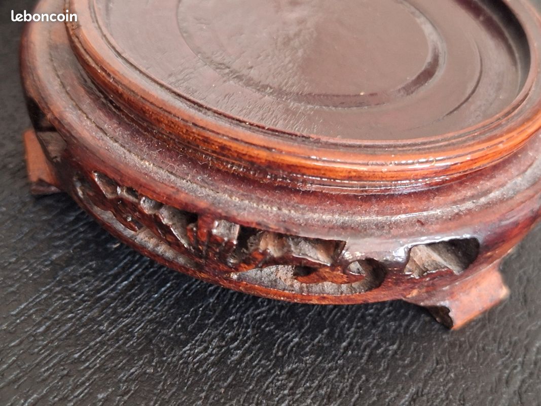 Boîte / Pot en émail cloisonné chinois avec socle (image 14)