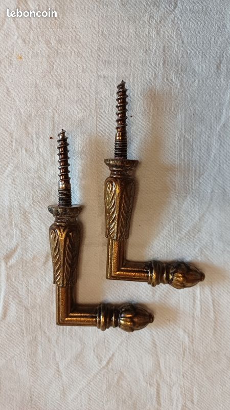 Lot de 2 porte embrasse laiton - Décoration