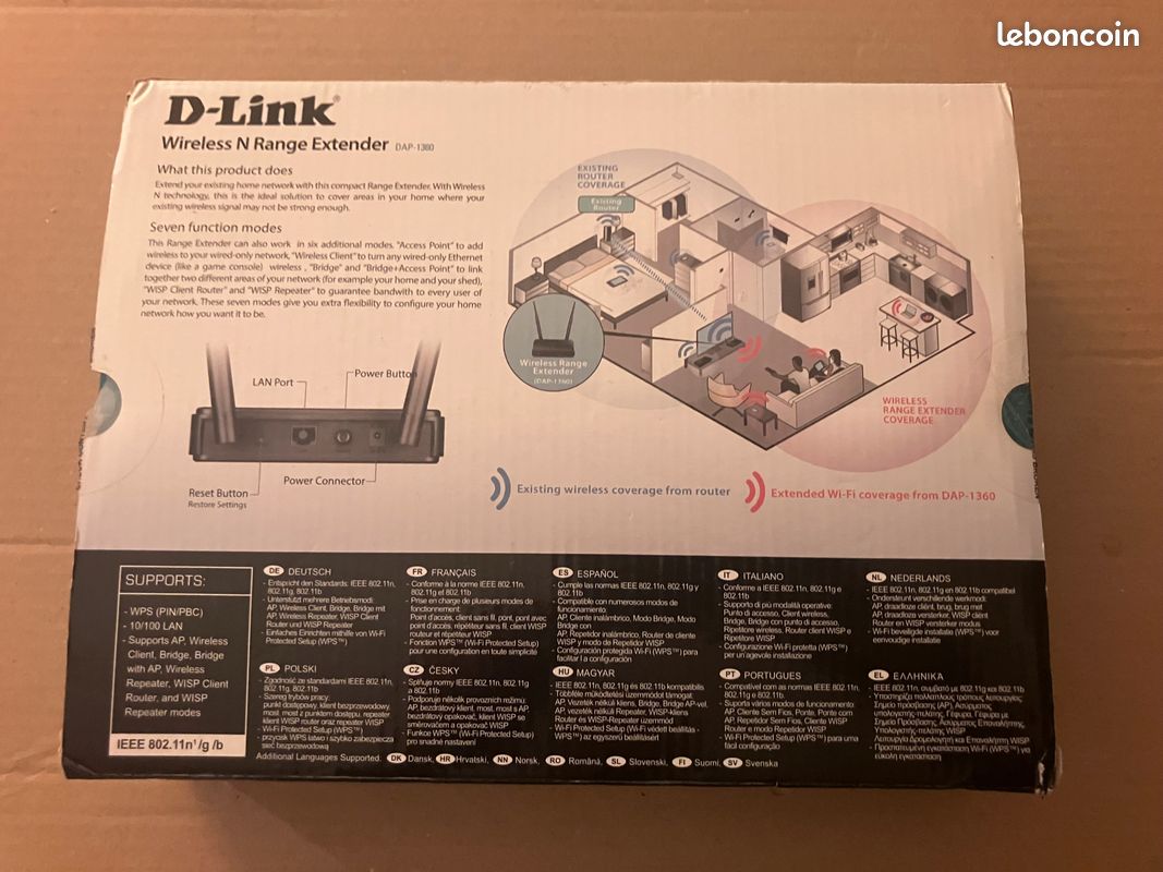 Amplificateur de signal Wifi D-Link N300 DAP-1360 (image 2)