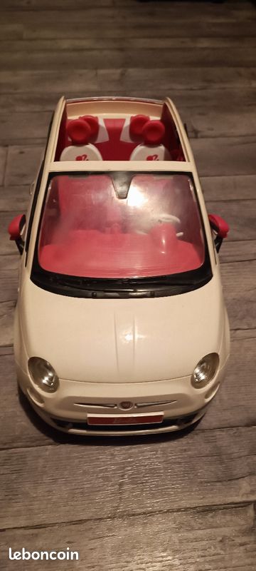 Big Barbie Fiat 500 Toy Voiture Fiat 500 Barbie Barbie Avec Fiat