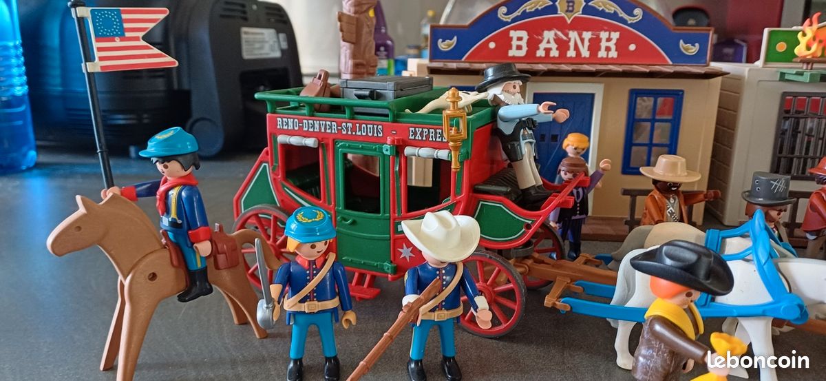 Lot Playmobil Western Exceptionnel - Occasion Très Bon état