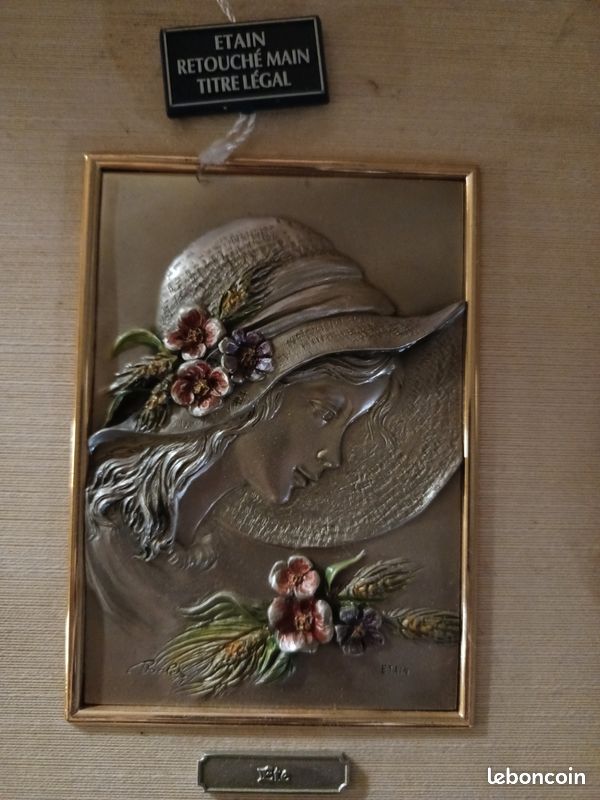 Tableau étain tissus (image 2)