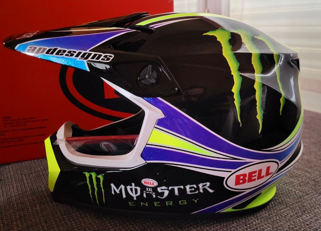 BELL - Casque Moto Cross Mx-9 Mips Team Pro Circuit Monster Energy Replica  18.0 Gloss