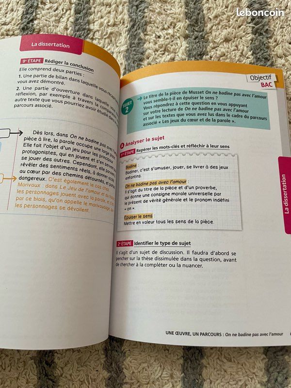 BAC français, Une œuvre/un parcours, On ne badine pas avec l’amour, Musset (image 2)