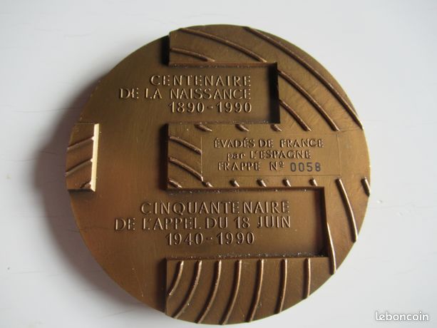 Médaille Charles de Gaulle - Patriam Servando Victoriam Tulit - France