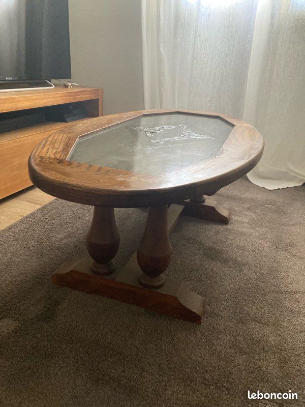 Table ovale rustique salon (image 2)