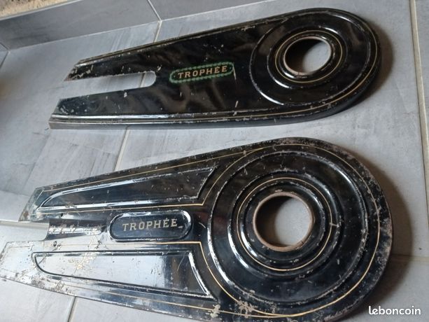 Carter de chaine vélo ancien aluminium - Équipements vélos