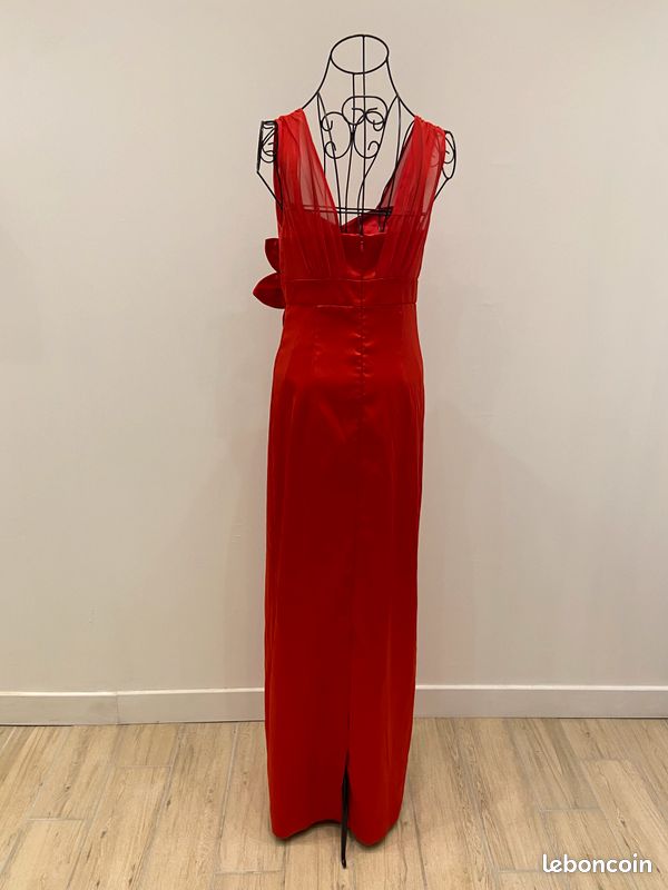 Robe Style Marin 123 - Taille 40 (marquée 42/44) En Soie/coton Rayé | Occasion Très Bon état