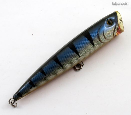 Leurre en bois Popper, matériel de pêche Popper, eau salée, 100g, 18cm, 1 pièce Leurre en bois Popper, matériel de pêche Popper, eau salée, 100g, 18cm, 1 pièce