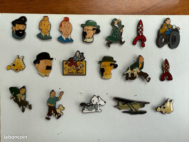 Broche Tintin Milou Pin's Tintin Et Milou En Métal émaillé - Broche Collection Ou à Porter | Cadeau Fan De BD, Anniversaire, Noël
