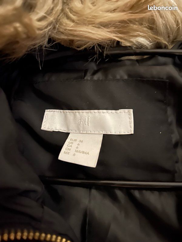 Doudoune noir légère femme taille S (image 3)