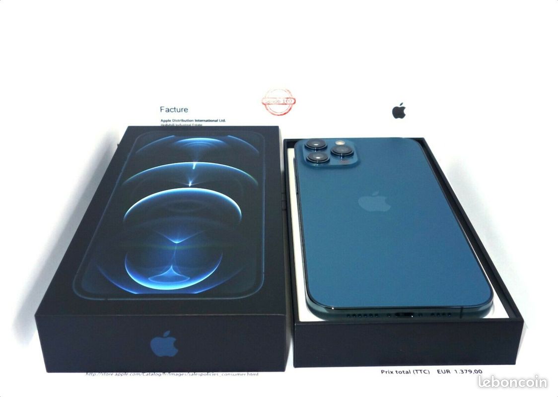 Apple Iphone 12 Pro Max 256 GO Bleu Pacific - ABSOLUMENT COMME NEUF - Superbe (image 3)
