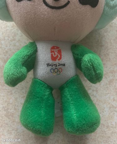 Mascotte Peluche Des Jeux Olympiques De Pékin 2008 - Couleur Bleue