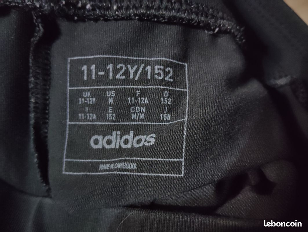 Legging noir Adidas 11-12 ans / 152 cm (image 7)