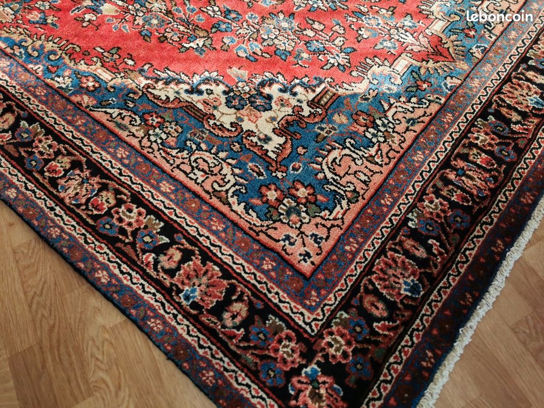 305×207cm NEUF / GRAND TAPIS PERSAN FAIT MAIN LAINE TAPIS D'IRAN TAPIS D'ORIENT (image 2)