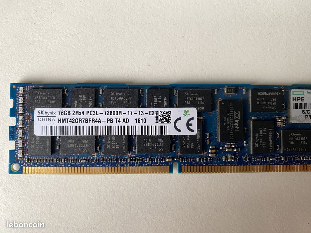 Lot De Mémoire RAM Pour PC Ou Serveur - Barrette Occasion à Petit Prix