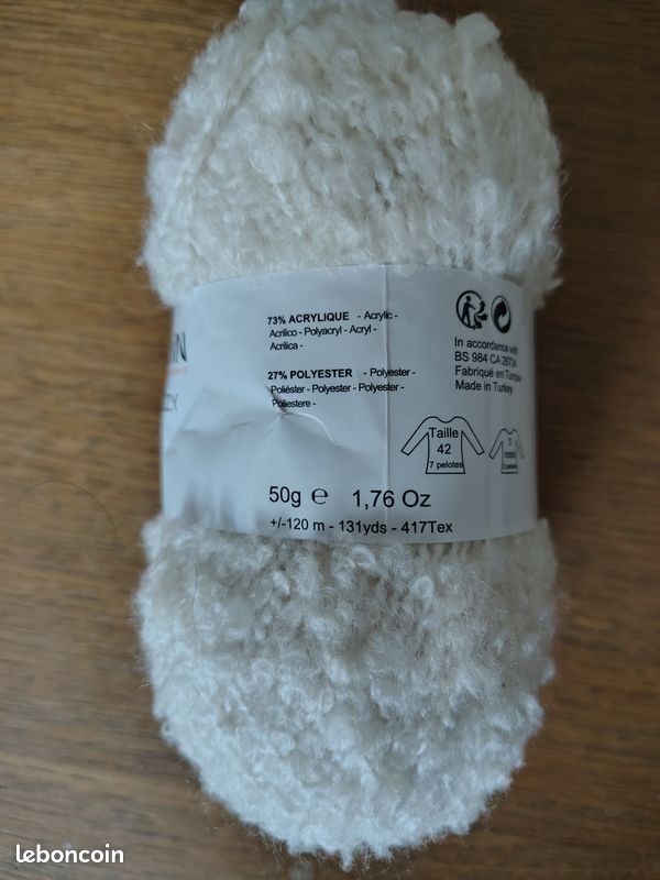 Fagot De Fils Précoupés Pingouin - Blanc - 320 Brins De 7 Cm - Lot De 10 Disponibles