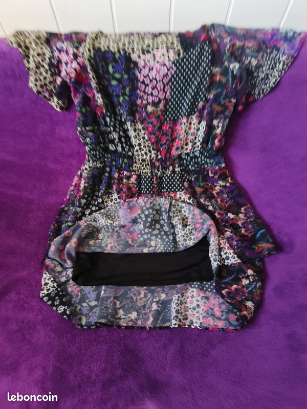 Robe femme d’été patchwork doublée T42 (image 9)