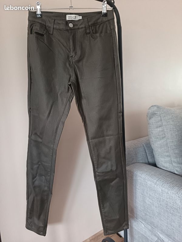 Pantalon enduit kaki Molly Bracken S (image 1)