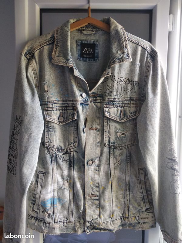 Veste En Jean Personnalisée Zara super stylee ... (image 1)