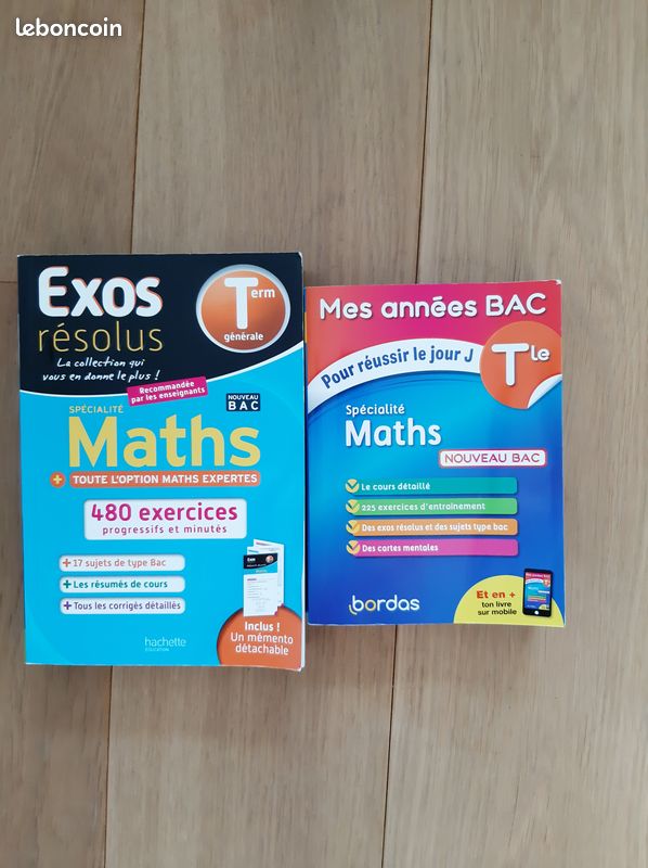 Livres d'aide terminale maths (image 1)