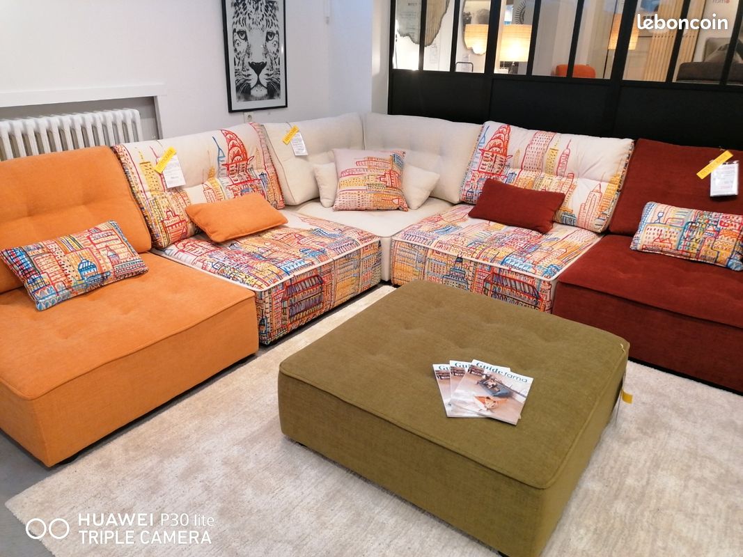 Pouf grand Fama extension canapé (image 3)