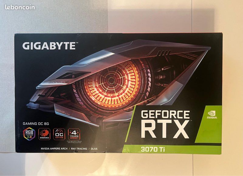 Carte Graphique Gigabyte GeForce RTX 3070 8 Go – Excellent État – DisplayPort, HDMI