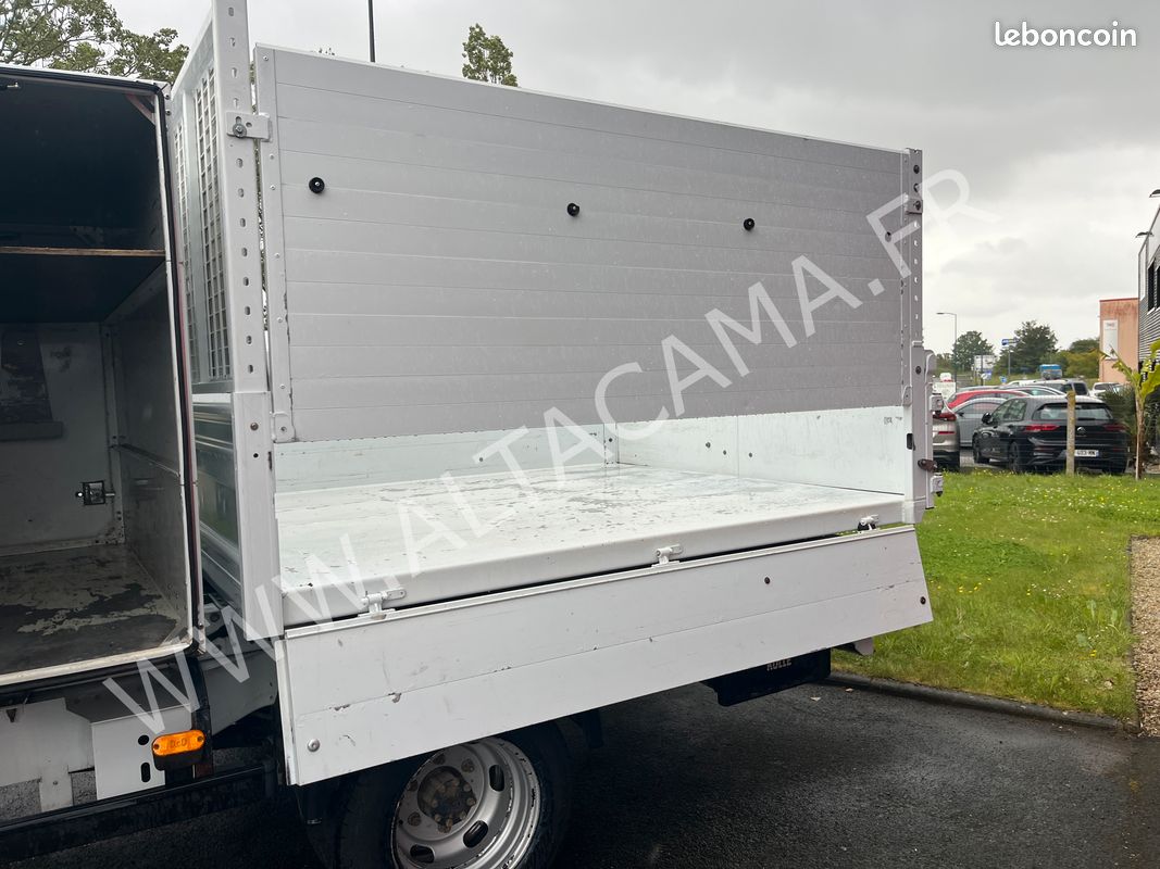 24 000 ht - renault master 165cv double cabine 6 places benne aluminium coffre roues jumelees rehausses pleines crochet (image 4)