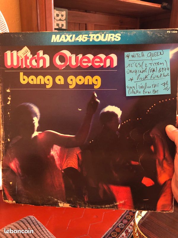 Vinyle WITCH QUEEN 12’’45(2 titres) original france 🇫🇷 1979 (image 1)