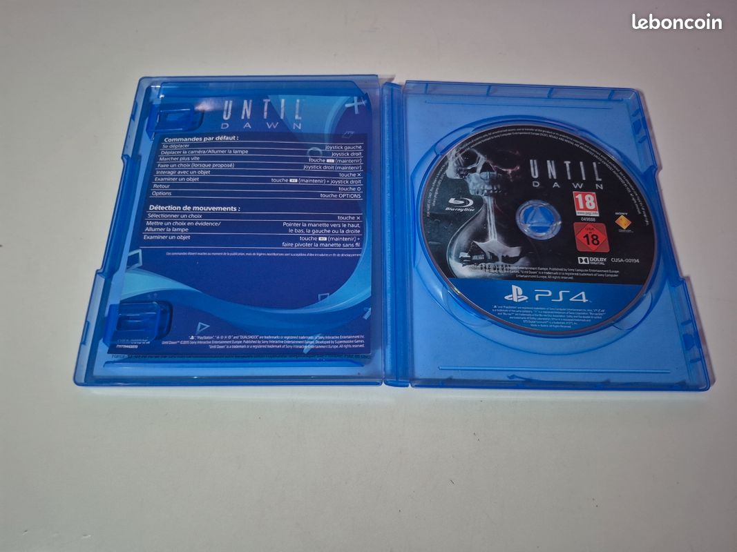 🎮 Until Dawn - Sony PlayStation 4 (Ps4) Complet (image 3)