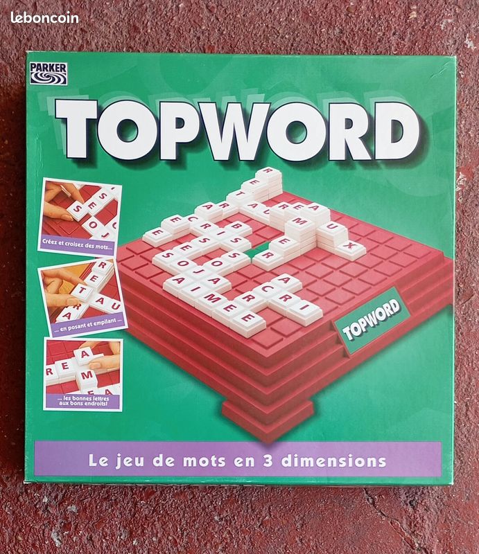 JEUX DE SOCIETE "TOPWORLD" Le jeu de mots en 3D. Dès 10 ans, 2 à 4 joueurs (image 1)