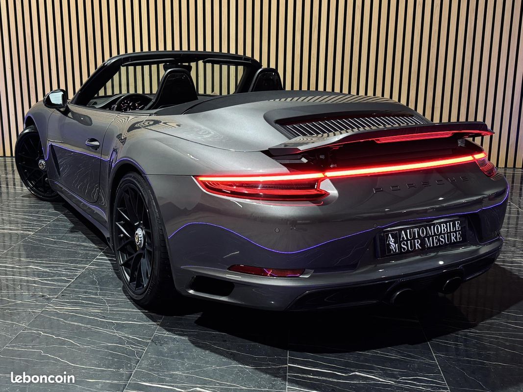 PORSCHE 911 CABRIOLET 991 (2) CARRERA 4 GTS Cabriolet 3.0 450 PDK 56KE D\'OPTIONS IMMAT FRANCE SUIVI PORSCHE (image 21)