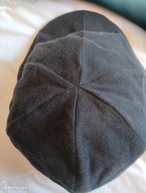 Casquette type gavroche couleur noir (image 2)