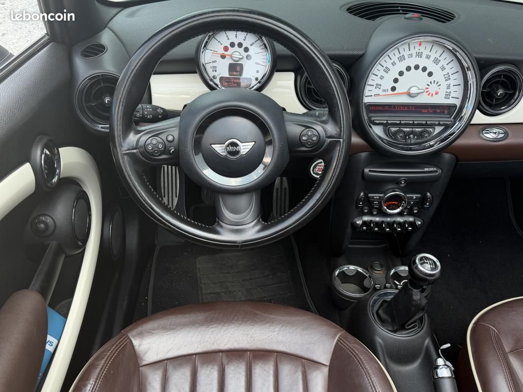 Mini Cooper S R57 CABRIOLET 1.6 184 CH PACK CHILI BVM6 / SUPERBE ETAT (image 17)