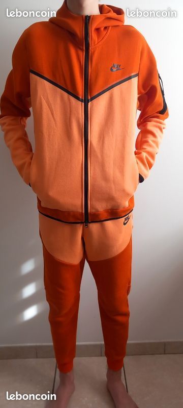Jogging Nike Tech Fleece Ensemble Nike Homme Orange Clothing Nike