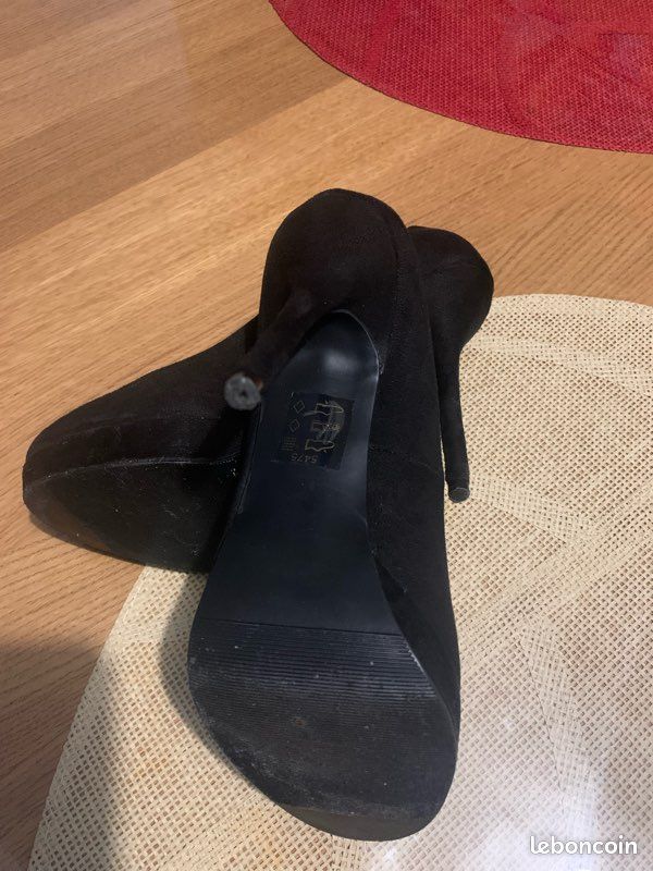 ☆☆ Escarpins noirs à plateforme Paris Texas - Taille 40 en TBEG ☆☆ (image 6)