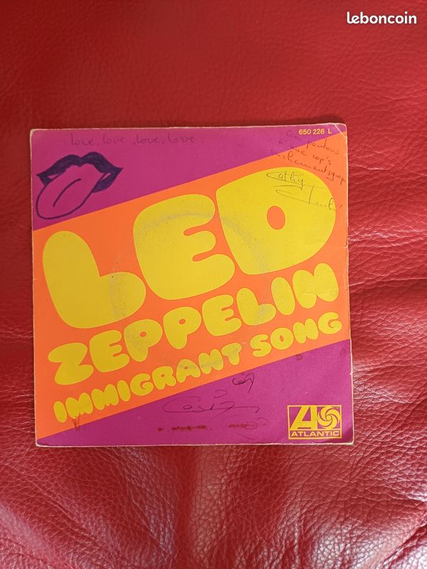 45T Led Zeppelin. "Immigrant song" (image 1)