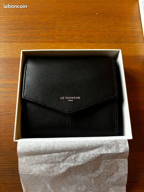 Portefeuille/porte-monnaie Zippé Le Tanneur Vintage - Cuir Bleu, Occasion, Pour Femme
