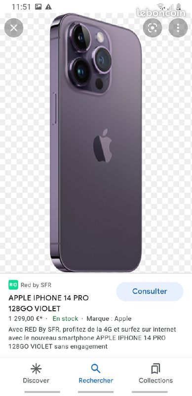 Cherche iphone 14 pro max (image 1)