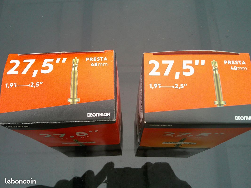 Chambres à air neuves Decathlon pour roues de vélo 27,5