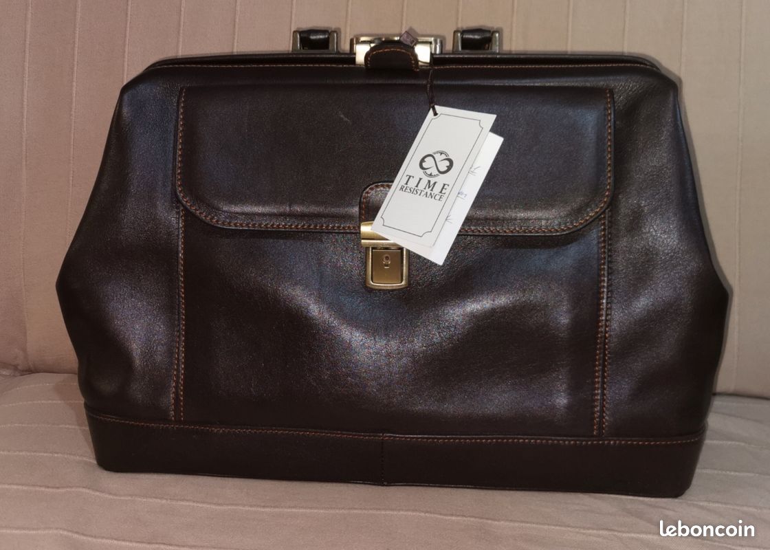 Sac de Médecin en cuir Italien Time resistance (image 5)