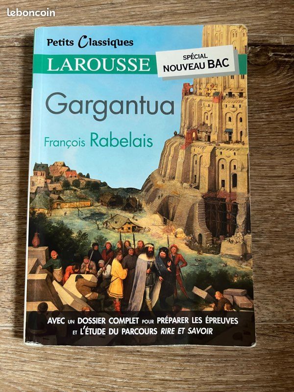 Gargantua, François Rabelais, petits classiques Larousse (image 1)