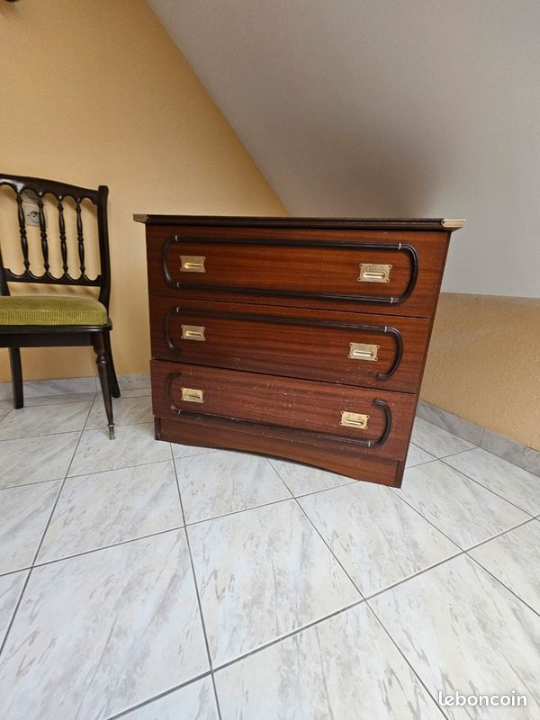 Commode chambre bois massif (image 3)