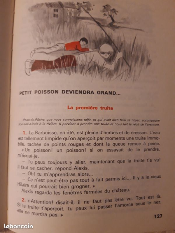 Manuel scolaire lecture grammaire CE1 et2 1970 (image 7)