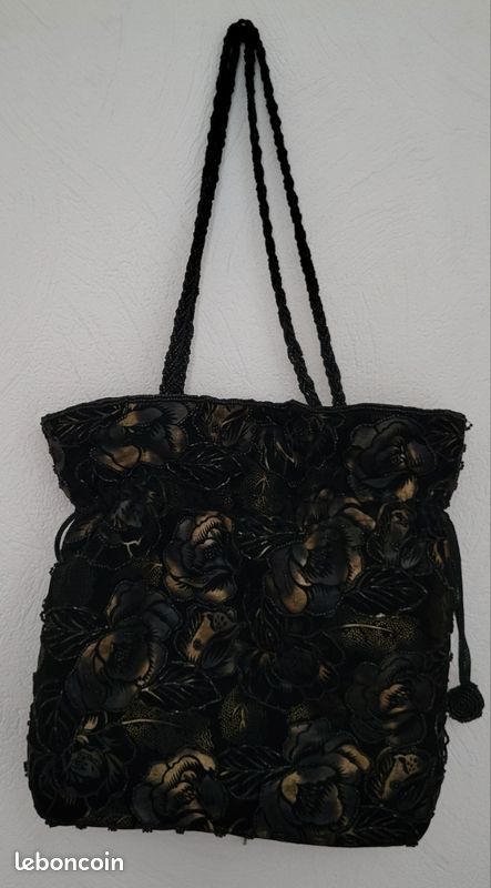 Pochette Dentelle Noire Jessica McClintock - Petit Sac à Main, Occasion