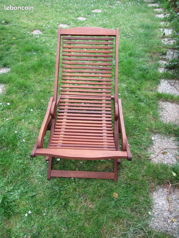 Transat de jardin en teck (image 1)