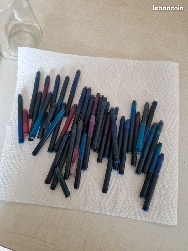 Lot de cartouches d'encre pour stylo plume multi couleurs (image 2)